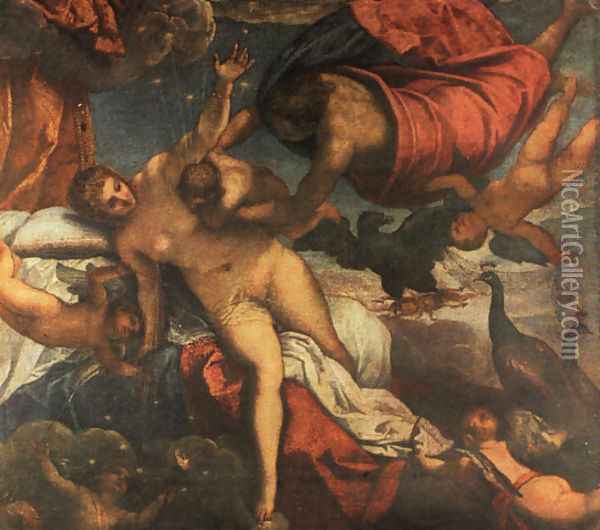 The Origin of the Milky Way 1570 Oil Painting - Jacopo Tintoretto (Robusti)