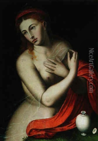 Die Heilige Maria Magdalena Oil Painting - Bernaert de Ryckere