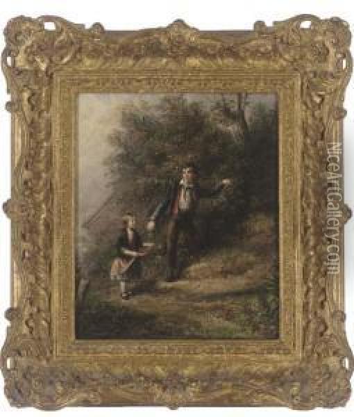 Berry Picking Oil Painting - William Bromley