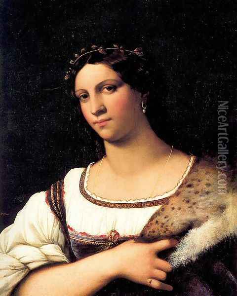 La Fornarina 1512 Oil Painting - Sebastiano Del Piombo