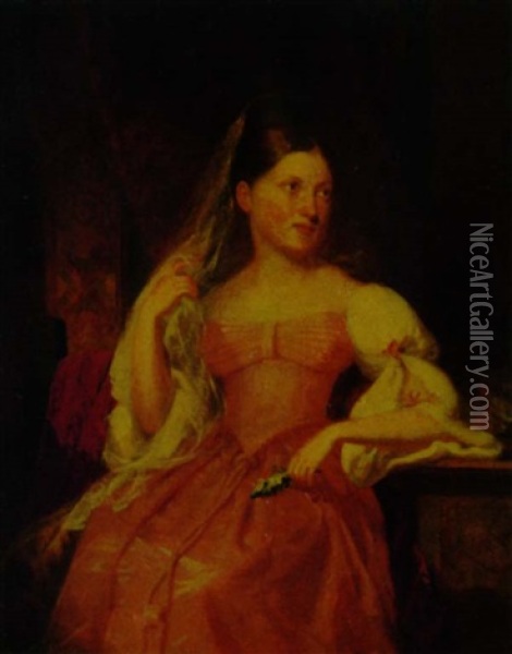 Portrait Of Catherine Helena Jay Oil Painting - Samuel F.B. Morse