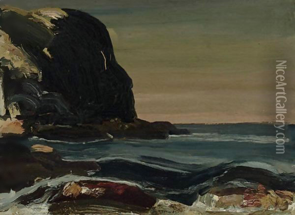 Evening Swells Oil Painting - George Wesley Bellows