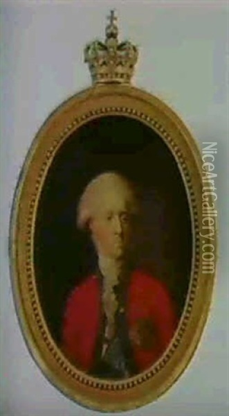 Portraet Af Frederik Vi Som Kronprins                       (ovalt) Oil Painting - Jens Juel