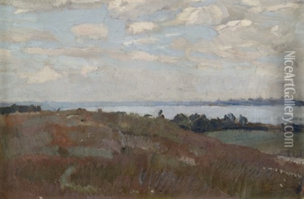 Landschaft Am Ammersee Oil Painting - Christian Landenberger