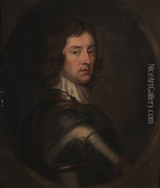 John, 1st Viscount Mordaunt (1626-1675) In Armour Oil Painting - John Alexander