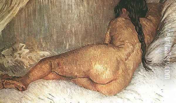 Nude Woman Reclining Seen From The Back Oil Painting - Vincent Van Gogh