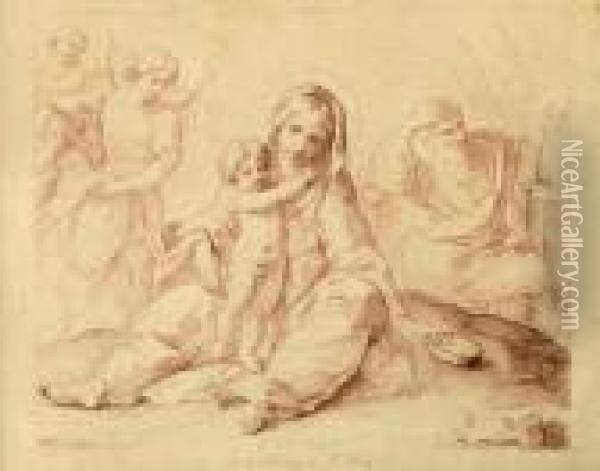 Sainte Famille Oil Painting - Guido Reni