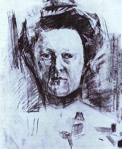 Portrait of Valentina Usoltseva, wife of the Doctor Usoltsev, 1905 Oil Painting - Mikhail Aleksandrovich Vrubel