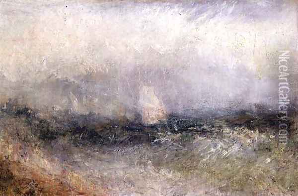 Off the Nore Wind and Water, 1840-5 Oil Painting - Joseph Mallord William Turner