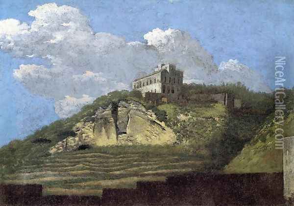 Scene near Naples Oil Painting - Thomas Jones