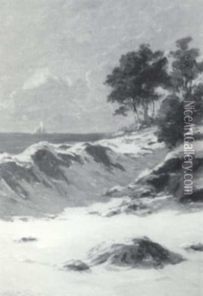 Snow Along The Coast Oil Painting - Abbott Fuller Graves