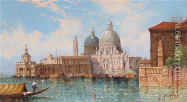 The Salute, Venice Oil Painting - William Meadows