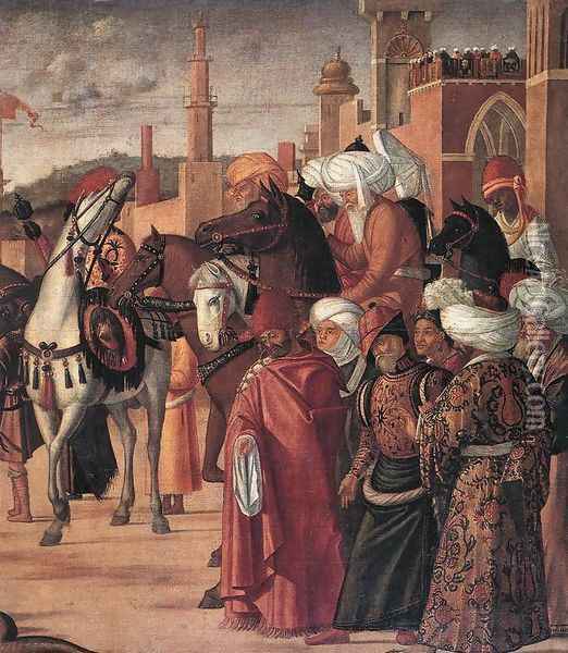 The Triumph of St George [detail: 3] Oil Painting - Vittore Carpaccio