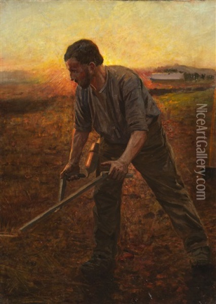 Der Maher Oil Painting - Walter Firle