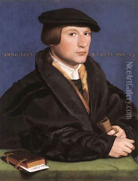 Portrait of a Member of the Wedigh Family 1532 Oil Painting - Hans Holbein the Younger