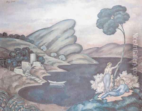 Idyll (Old Castle) Oil Painting - Eugene Zak