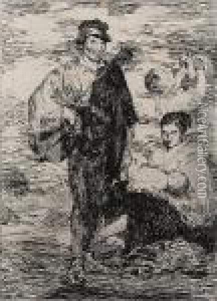 Les Gitans (harris 18) Oil Painting - Edouard Manet