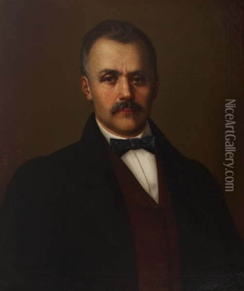 Portretul Lui Ion Carp Oil Painting - Mihail Dan