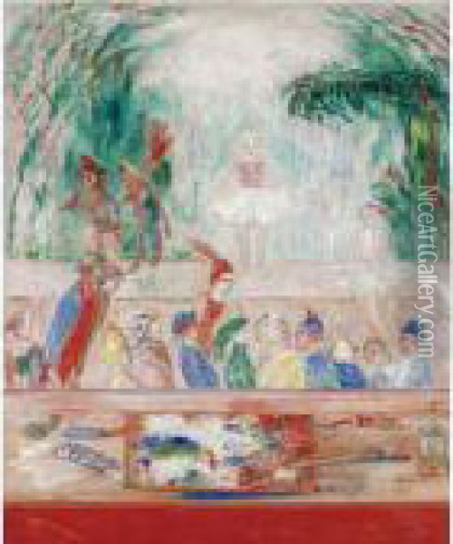Property From A Private European Collection
 

 
 
 

 
 Rayons De Palette Oil Painting - James Ensor