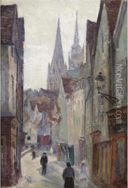 Rue De Village Oil Painting - Louis Hayet