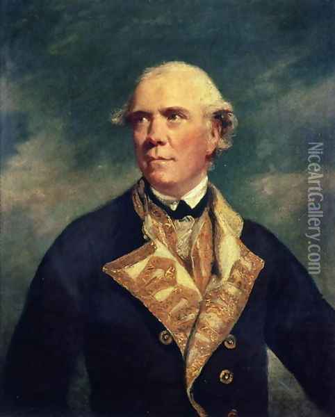 Admiral Barrington 1729-1800 1779 Oil Painting - Sir Joshua Reynolds