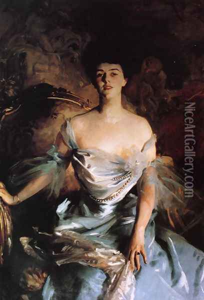 Mrs. Joseph E. Widener Oil Painting - John Singer Sargent