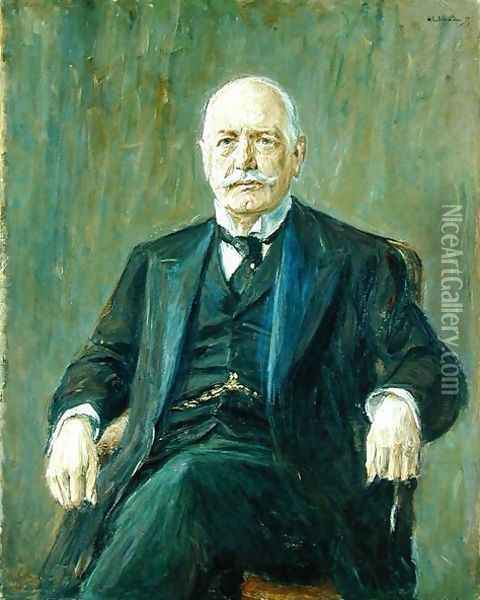 Prince Bernhard von Bulow (1849-1929) 1917 Oil Painting - Max Liebermann