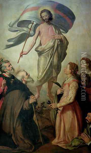 The Ascension of Christ, 1595 Oil Painting - di Tito Santi