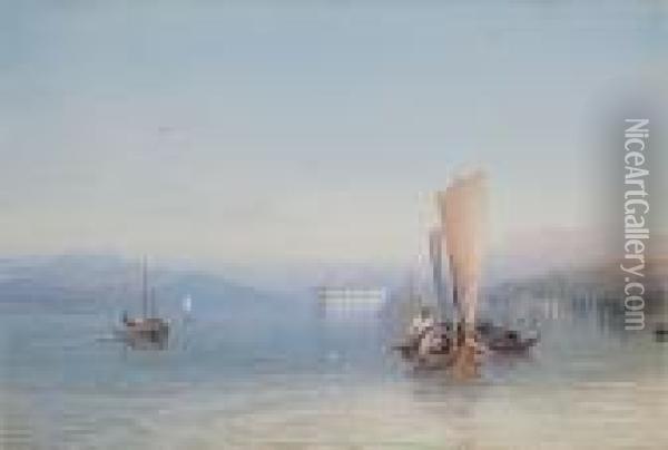 Isola Bella, Lake Maggiore, Italy Oil Painting - Thomas Miles Richardson