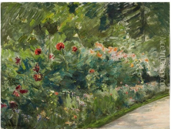 Blumenstauden Im Nutzgarten Nach Sudwesten Oil Painting - Max Liebermann