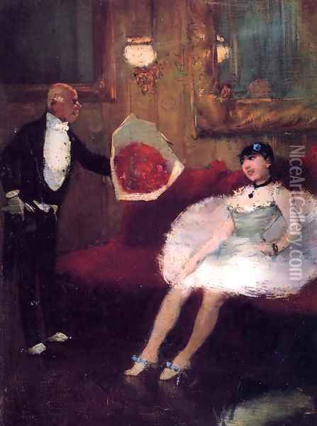 The Admirer 1877-1879 Oil Painting - Jean-Louis Forain