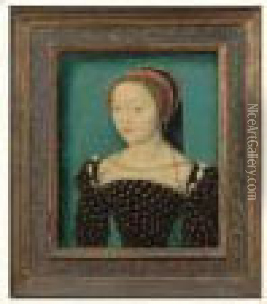 Portrait De Jeune Femme Oil Painting - Corneille De Lyon