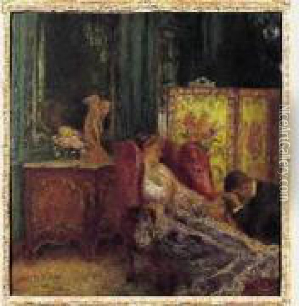 Le Pardon Oil Painting - Gaston de Latouche