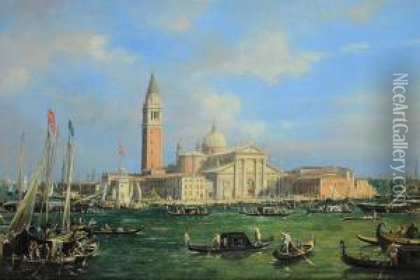 Veduta Di Venezia Oil Painting - Francesco Zanin