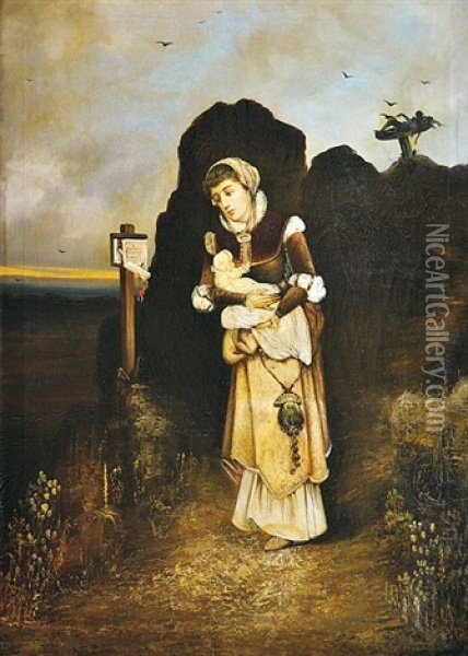 Noblewoman On The Run Oil Painting - Vaclav Brozik