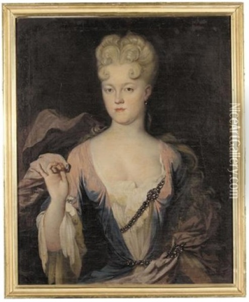 Portrait Of Marie Charlotte Princess Of East Friesland Oil Painting - Guilijn Peeter van der Zeepen