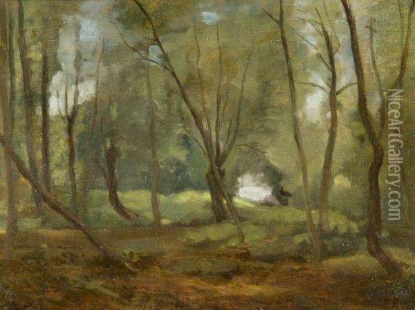 Sous-bois Oil Painting - Antoine Chintreuil