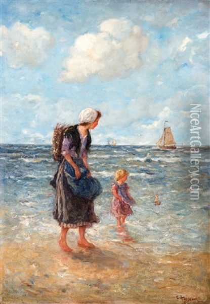 The Little Sailingboat Oil Painting - Cornelis Koppenol