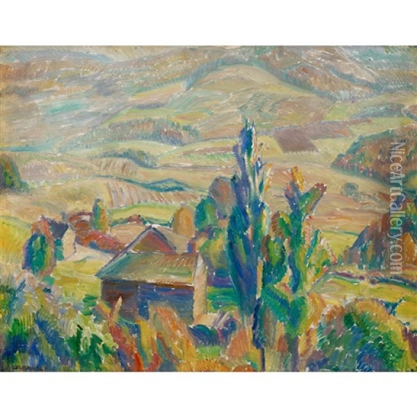 Golden Valley Oil Painting - Charles Rosen