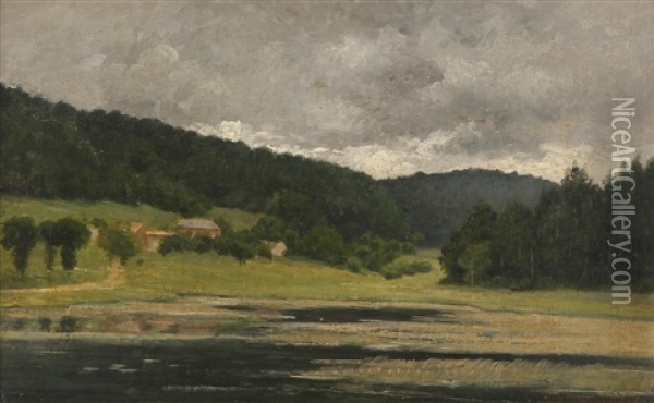 Seelandschaft Oil Painting - Jean Alfred Desbrosses