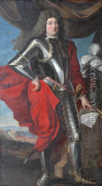 Portret Ten Voeten Uit Van Andreas Josephus De Brancas Oil Painting - Michel Serre