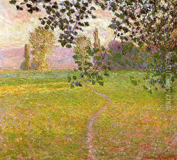 Morning Landscape Giverny 1888 Oil Painting - Claude Oscar Monet