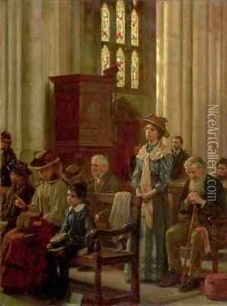 The Anthem Oil Painting - William Teulon Blandford Fletcher