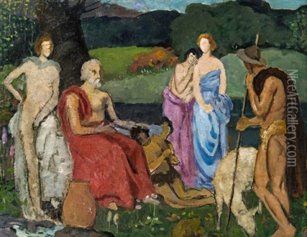 Mythologische Szene Oil Painting - Karel Spillar