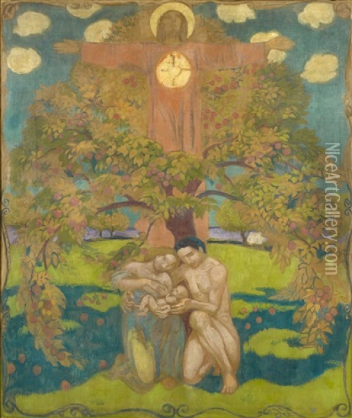 L'arbre De Vie Oil Painting - Maurice Denis