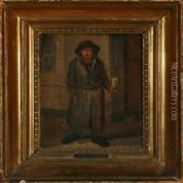 Beggar Oil Painting - Wilhelm Marstrand