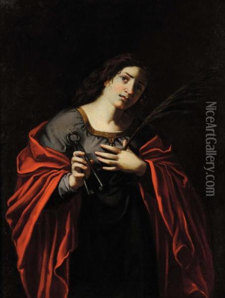 Figura Di Santa Oil Painting - Michelangelo Merisi Da Caravaggio