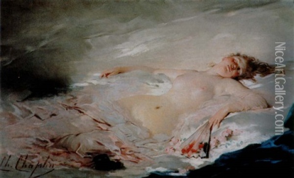 Sommeilleuse Oil Painting - Charles Joshua Chaplin