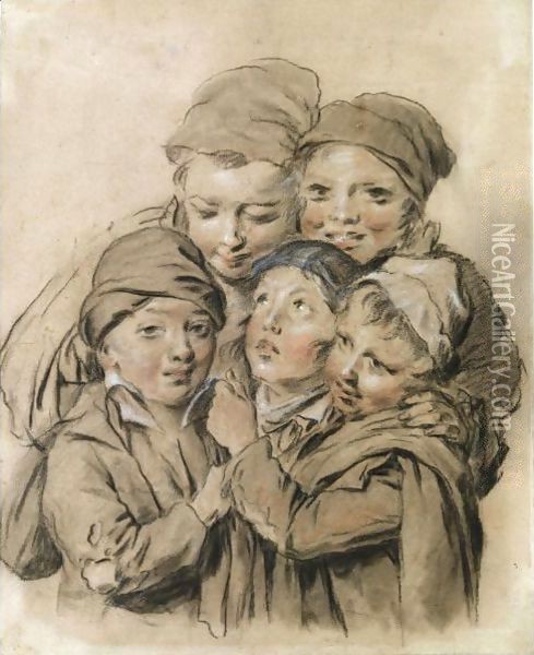 'Les Petits Ramoneurs' Oil Painting - Louis Leopold Boilly
