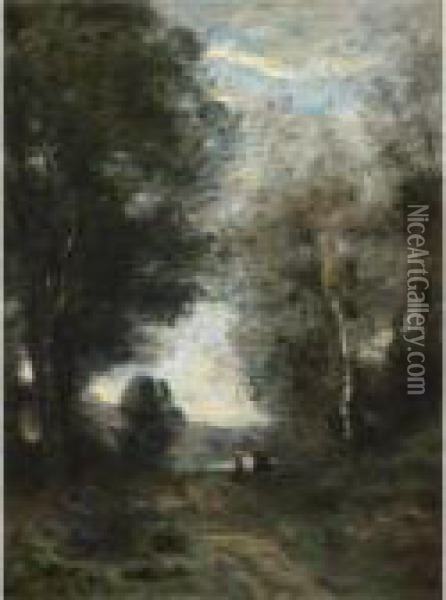 Le Sentier Au Printemps Oil Painting - Jean-Baptiste-Camille Corot